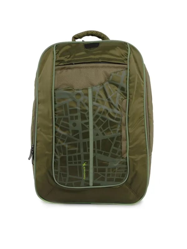 Fastrack Unisex Green Backpack