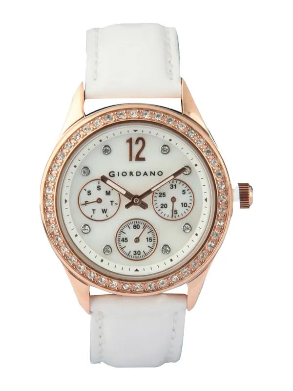 Giordano Women White Chronograph Watch