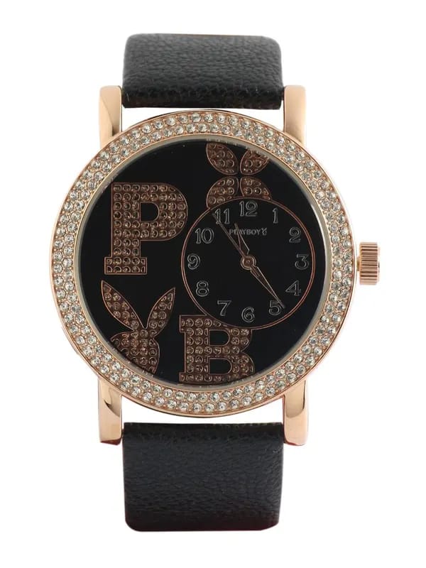 Playboy Women Black Dial Watch