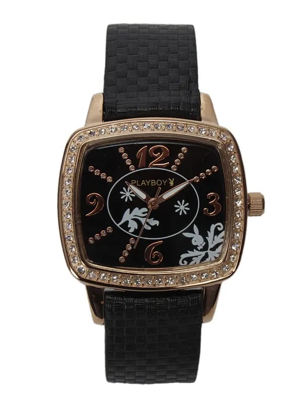 Playboy Women Black Dial Watch