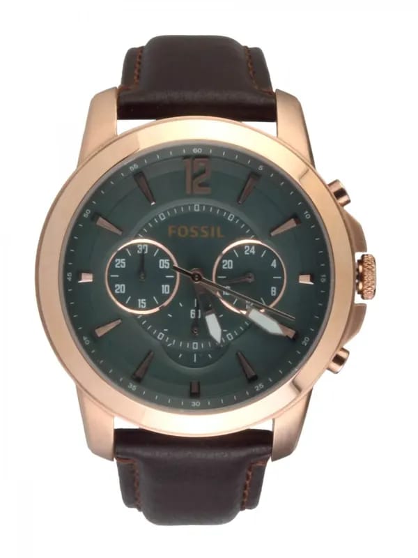 Fossil Men Quartz Black Dial Chronograph Watch FS4648