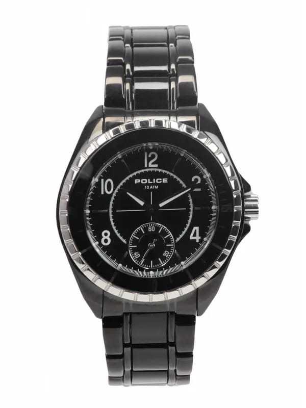 Police Women Black Dial Chronograph Watch PL12207MSTB-02M