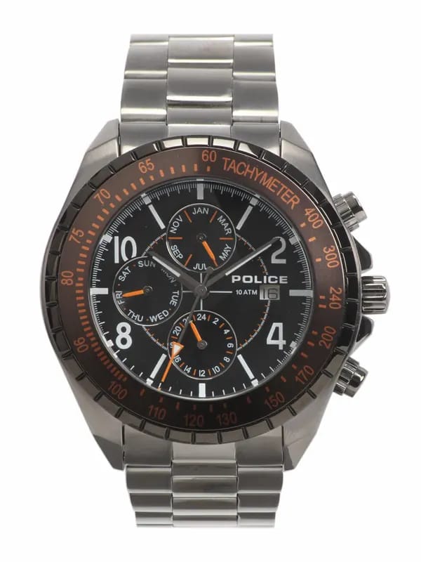 Police Men Black Dial Chronograph Watch PL12777JSU-02M