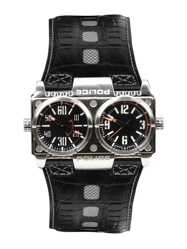 Police Men Black Dual Dial Watch PL12899XS-02