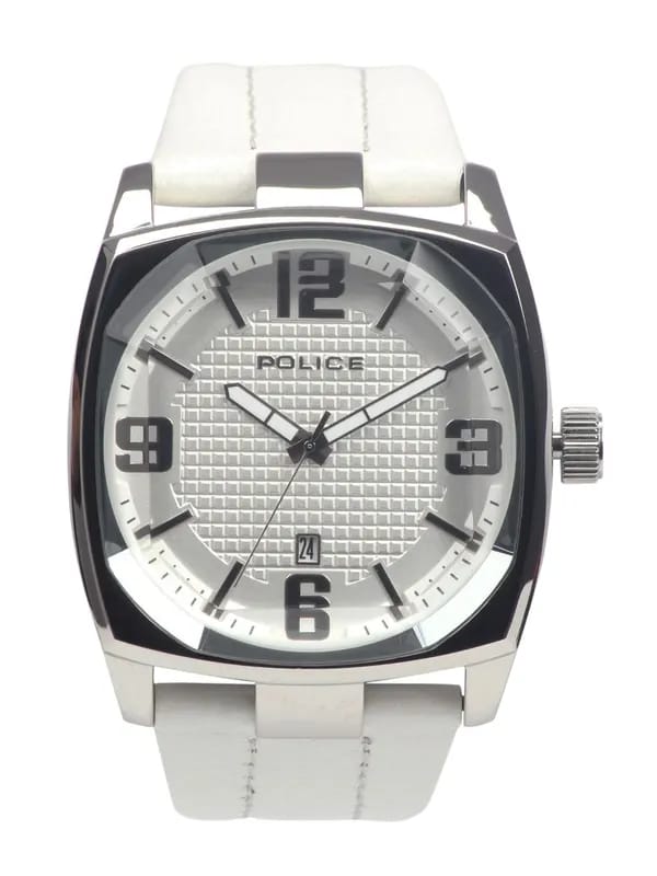 Police Men White Dial Watch PL12963JS-01