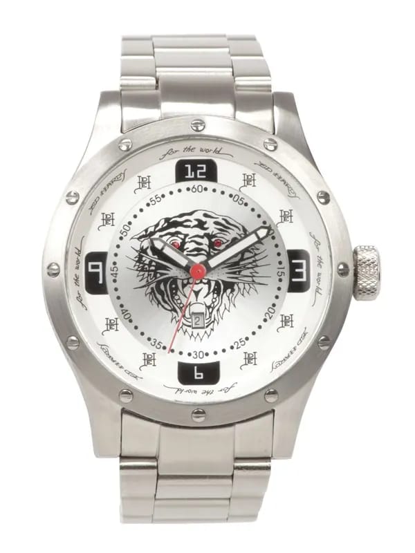 Ed Hardy Men White Dial Watch