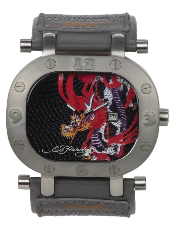 Ed Hardy Men Black Dial Watch