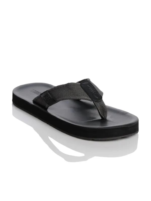 Numero Uno Men Black Flip Flops