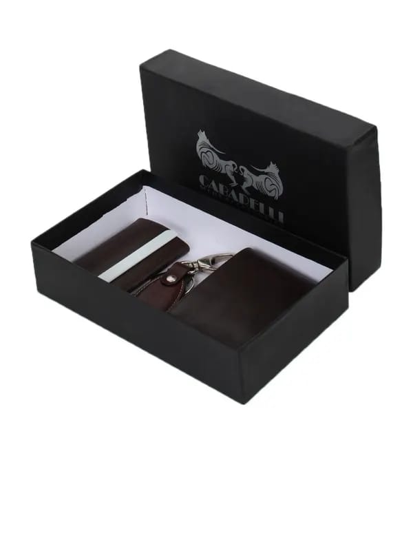Cabarelli Men Brown Accessory Gift Set