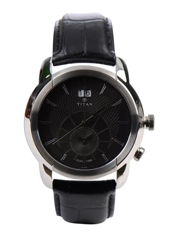 Titan Men Black Dial Watch