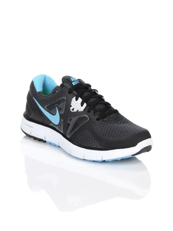 Nike Women Lunarglide+3 Black Sports Shoes