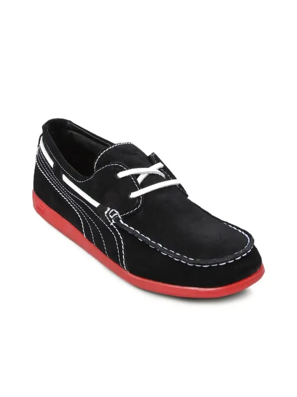 Puma Men's Yacht Battleship Black Red Shoe