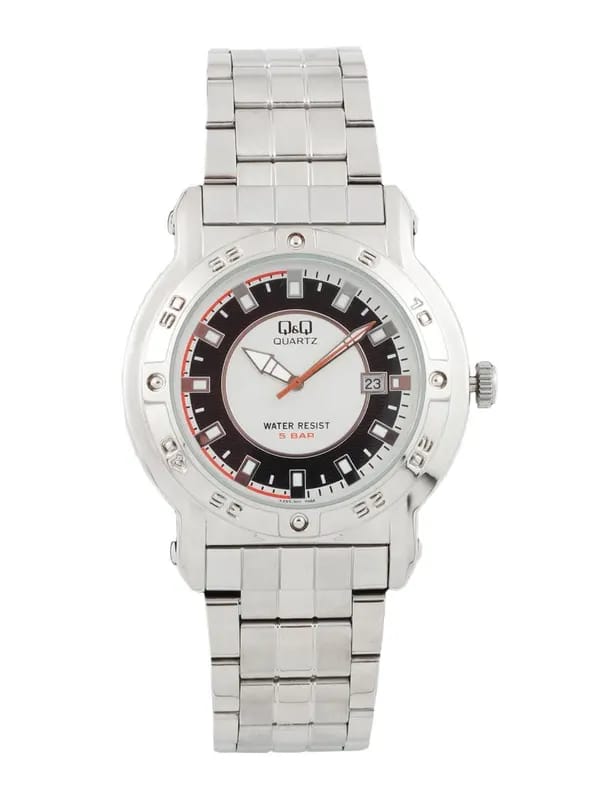 Q&Q Men Silver Dial Watch