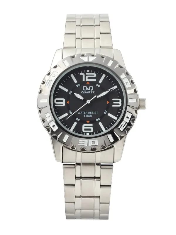 Q&Q Men Black Dial Watch Q672J405Y