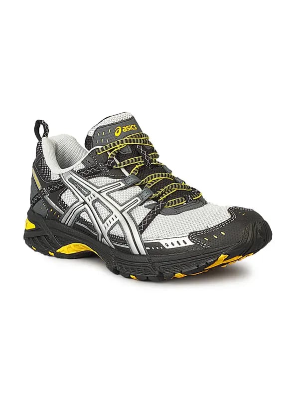 Asics Men's Gel Cushioning Running Black Yellow Silver Shoe