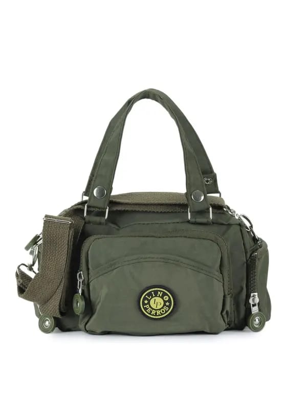 Lino Perros Women Polyester Olive Handbag