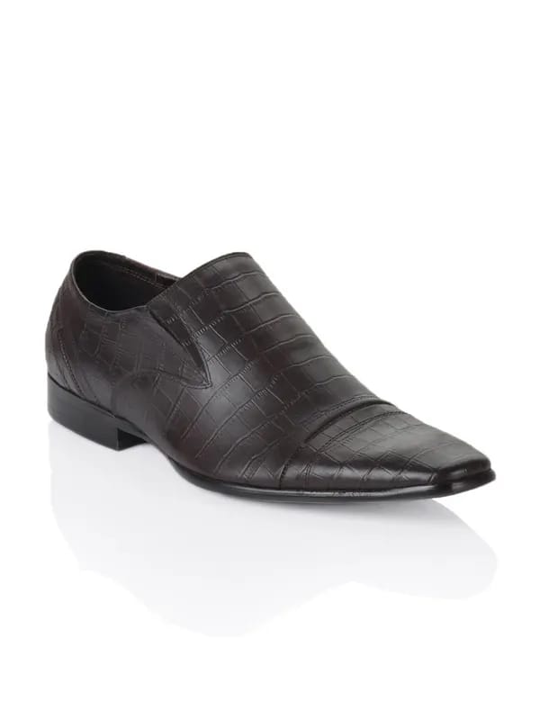 Cobblerz Men Brown Leather Casual Shoes