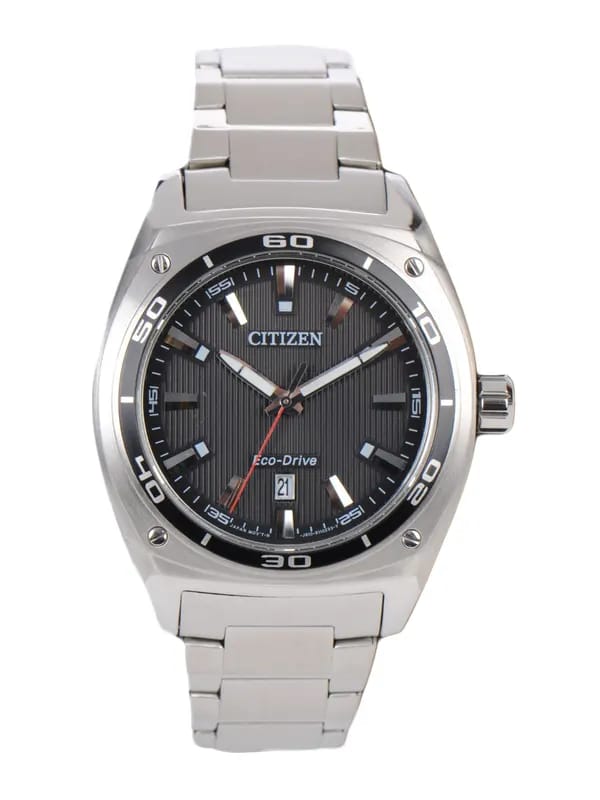Citizen Men Black Dial Eco-Drive Watch AW1040-56E