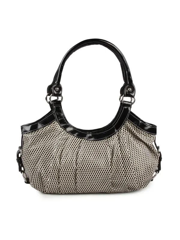 Murcia Women White Dotted Handbag