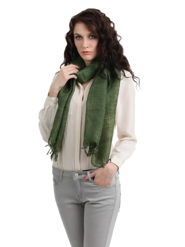Fabindia Women Green Stole