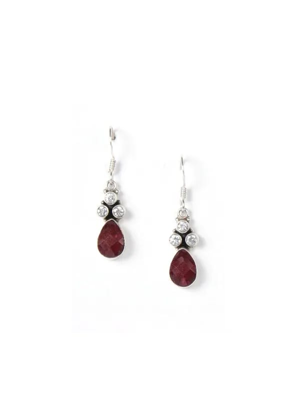 Fabindia Women Maroon Anusuya Earrings