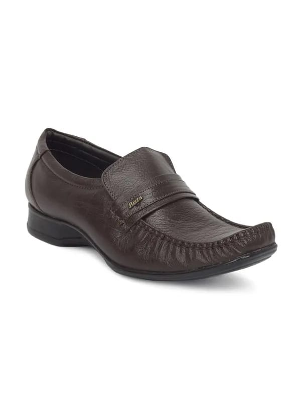 Bata Men Mocassino Brown Formal Shoes