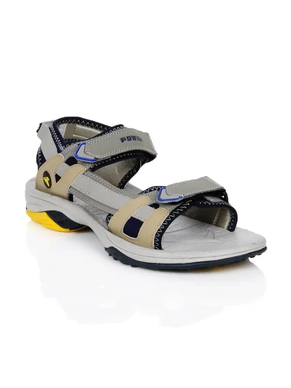 Bata Men Hummer Grey Sandals