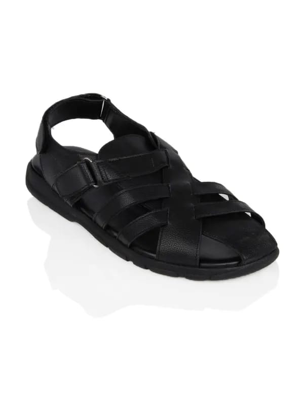 U.S. Polo Assn. Men Black Sandals