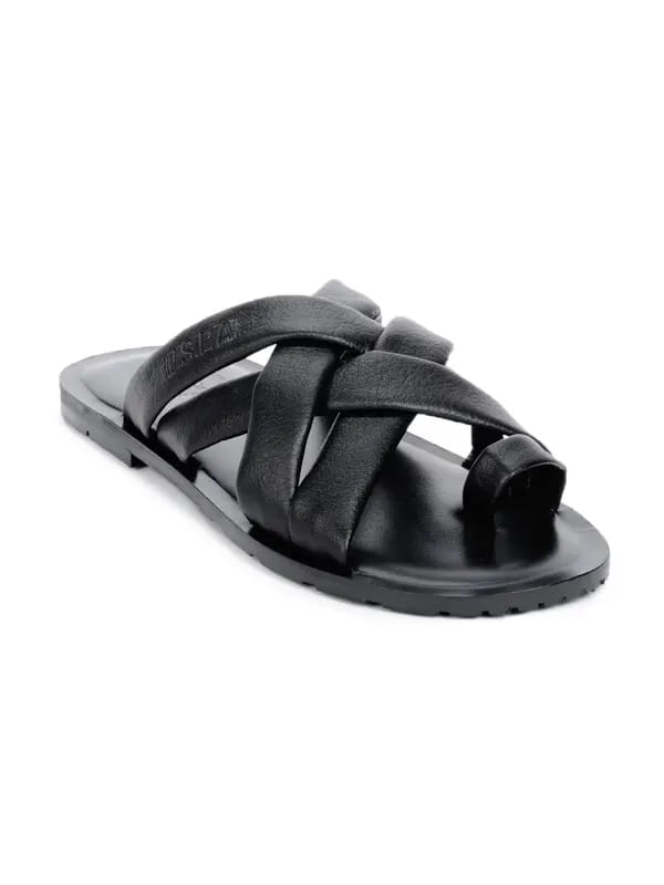 U.S. Polo Assn. Men Black Sandals