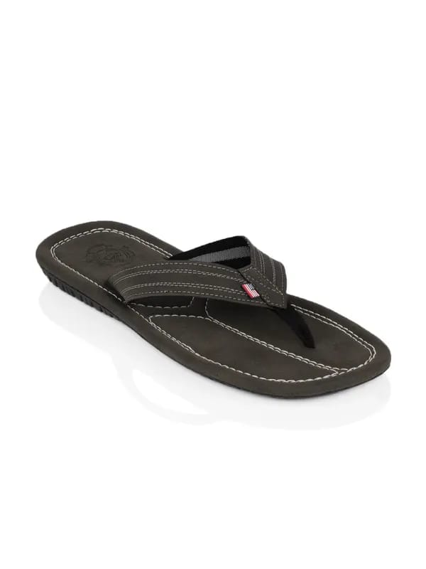 U.S. Polo Assn. Men Brown Flip Flops