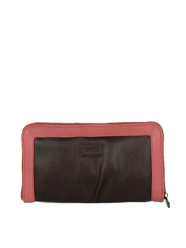 Peperone Women Brown & Pink Wallet