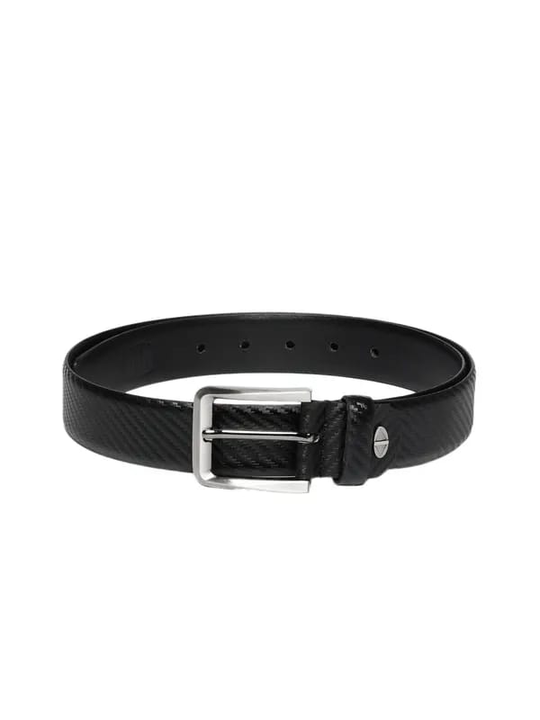OTLS Men Black Leather Belt