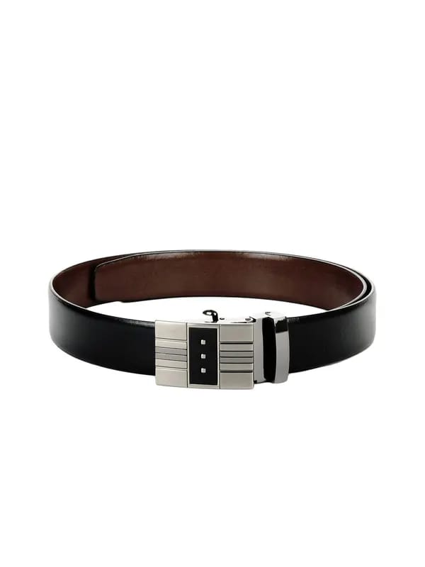 OTLS Men Black & Brown Reversible Belt