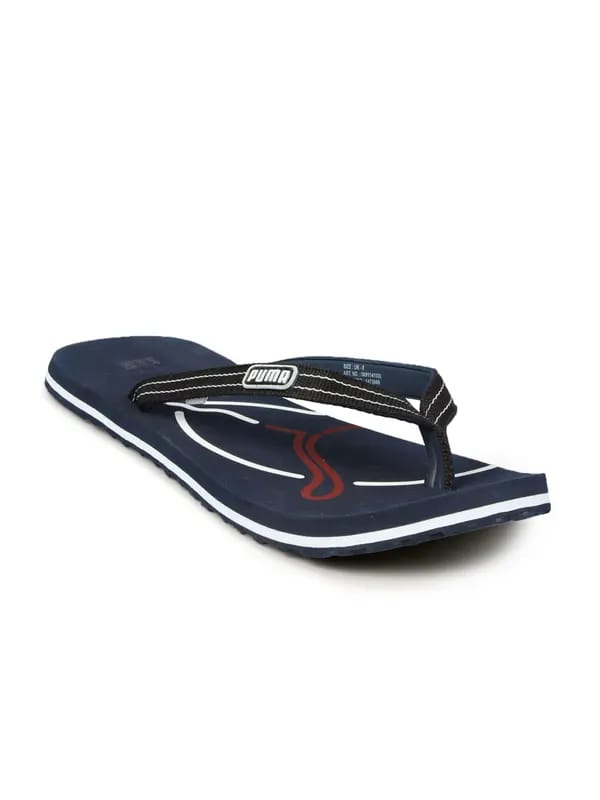 Puma Men's Neon Cat Navy Blue Flip Flop