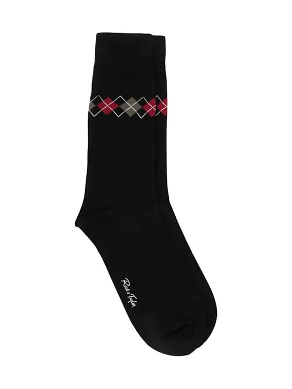 Reid & Taylor Men Black Socks