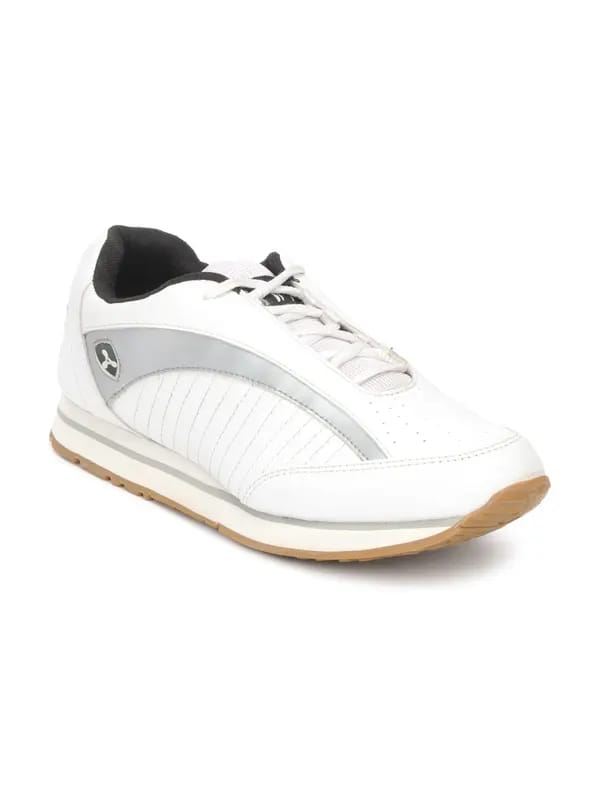 Spinn Men Techno White Sports Shoes