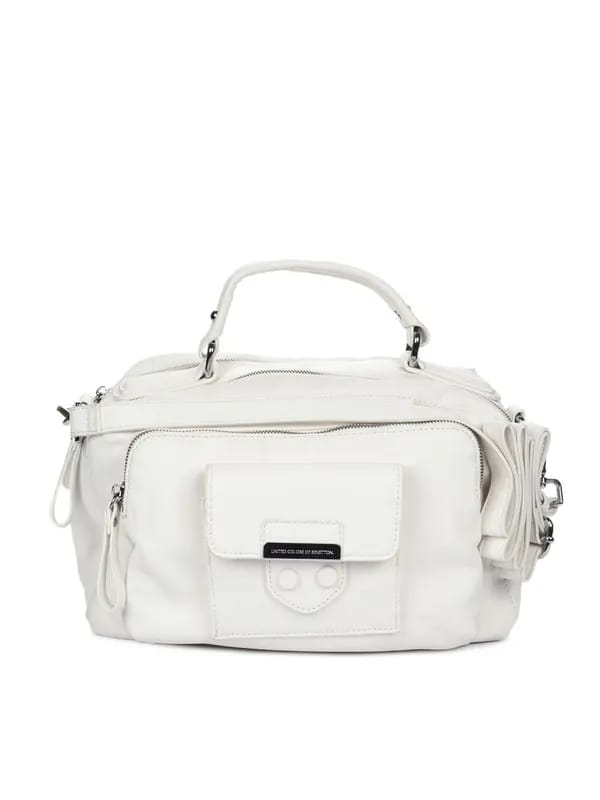 United Colors of Benetton Women White Handbag