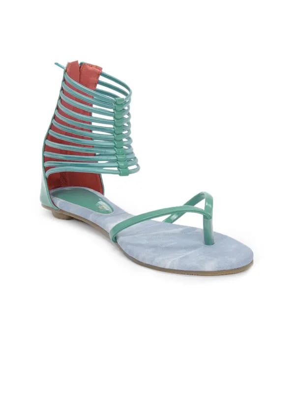 Catwalk Women Turquoise Blue Flats