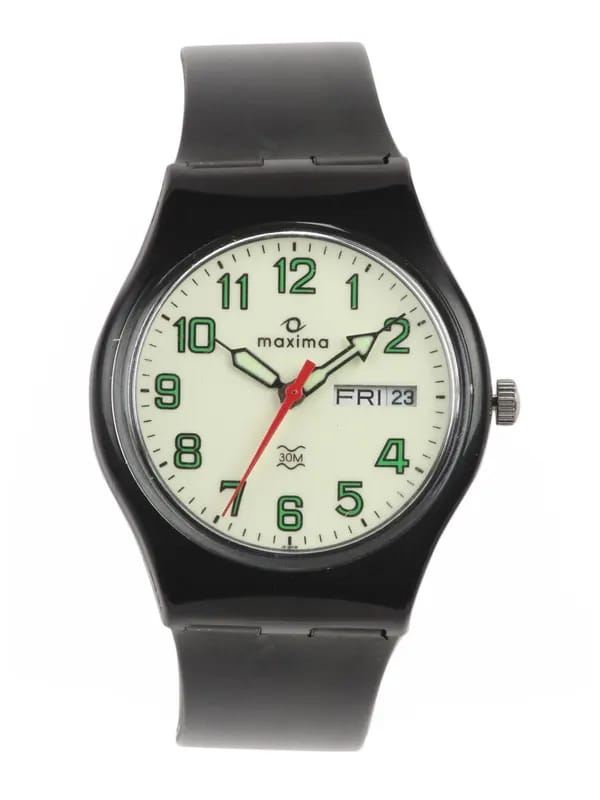 Maxima Men Green Dial Watch