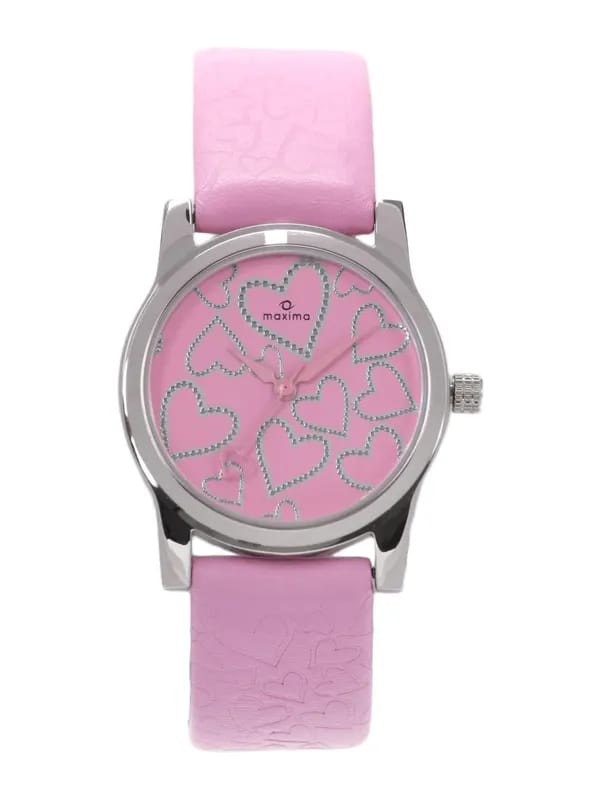 Maxima Women Pink Scuba Watch