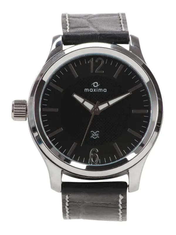 Maxima Men Black Attivo Watch