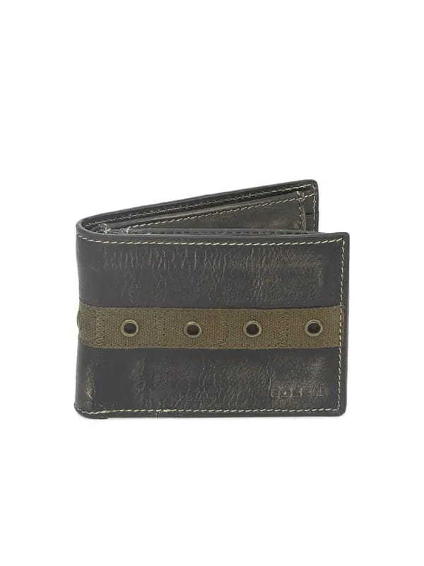 Fossil Men Black Jennings Wallet