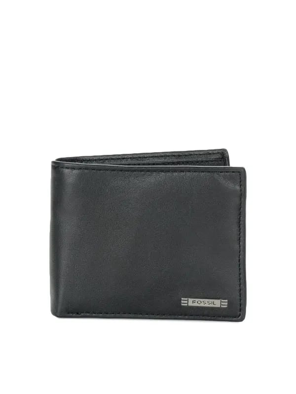 Fossil Men Black Wallet