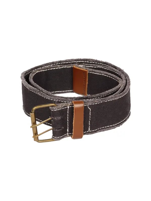 Lee Men Black Canvas Belt