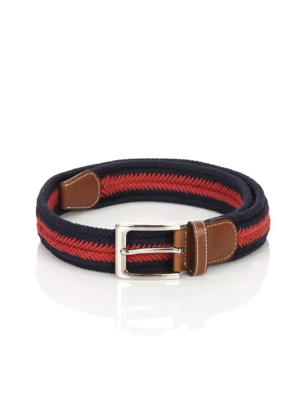 United Colors of Benetton Men Canvas Red Belt