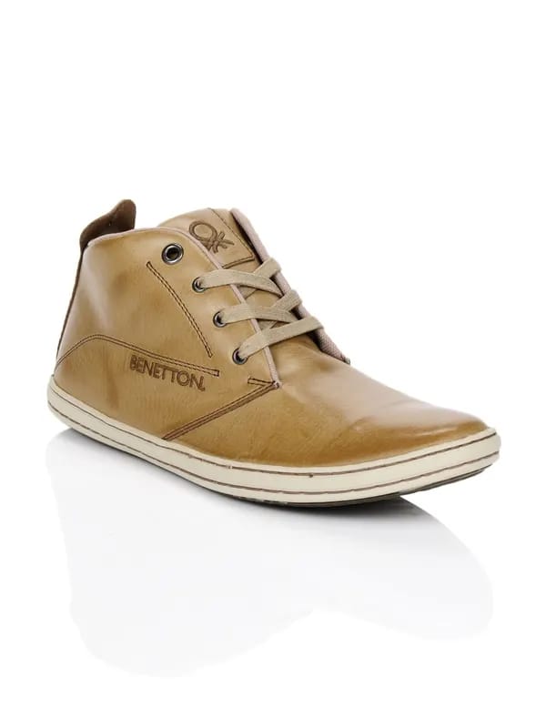 United Colors of Benetton Men Camel Shoes