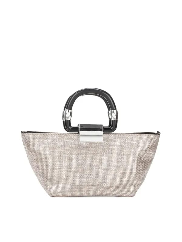Murcia Women Jute Silver Handbag