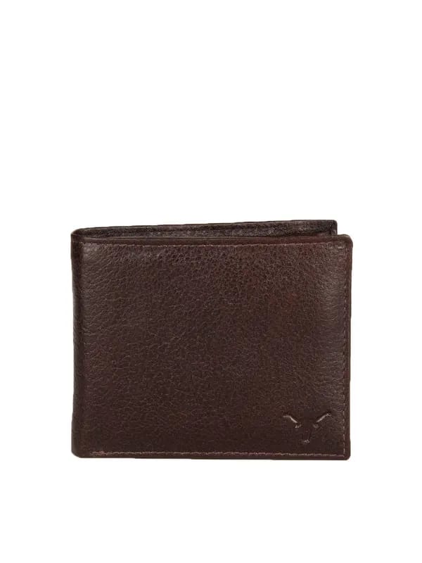Hidekraft Men Brown leather Wallet