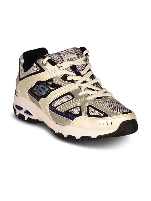 Skechers Men's White Navy Shoe
