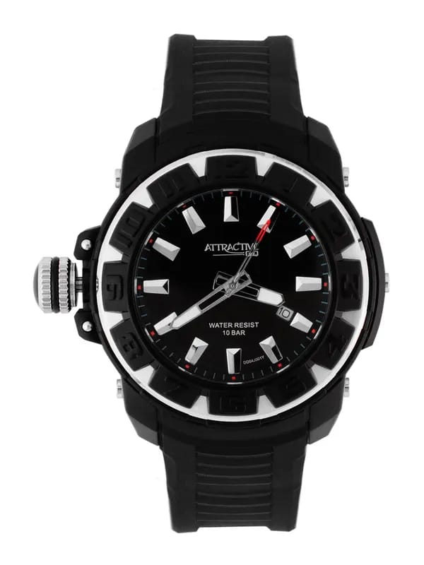 Q&Q Attractive Men Black Dial Watch